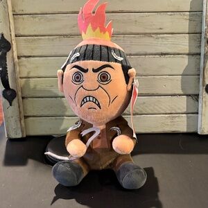 Plush Stuffed Toy with Flame Design